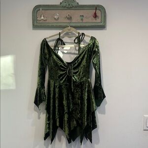 Velvet Green Dress